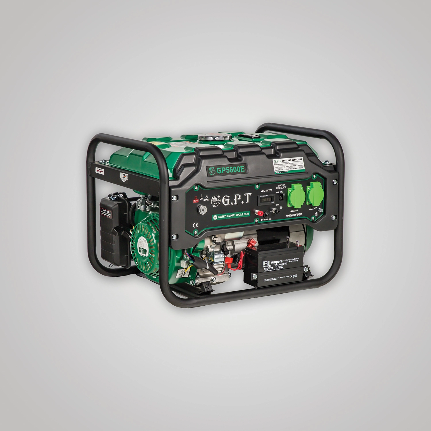 موتور برق 3KW بنزینی GPT مدل GP-5600E